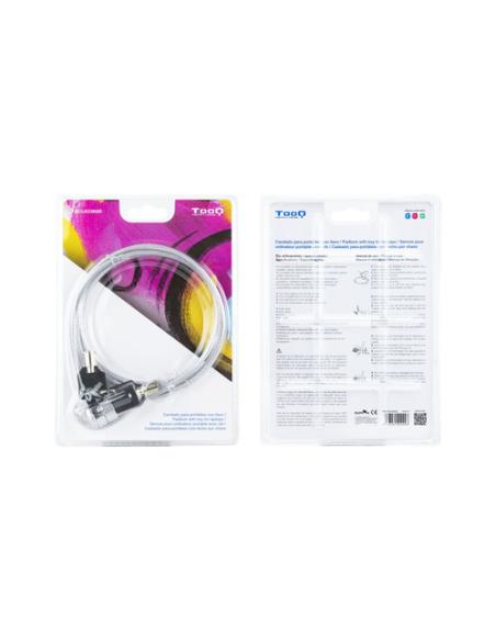 TooQ TQCLKC0025 cable antirrobo Plata 1,5 m