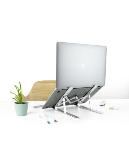 TooQ TQLRS0033-AL soporte para ordenador portátil Soporte para ordenador portátil y tableta Plata 38,1 cm (15")