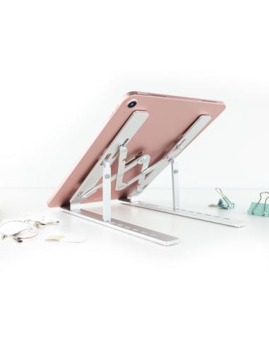 TooQ TQLRS0033-AL soporte para ordenador portátil Soporte para ordenador portátil y tableta Plata 38,1 cm (15")