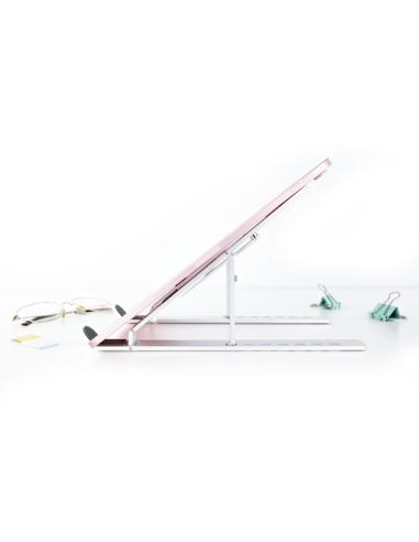 TooQ TQLRS0033-AL soporte para ordenador portátil Soporte para ordenador portátil y tableta Plata 38,1 cm (15")
