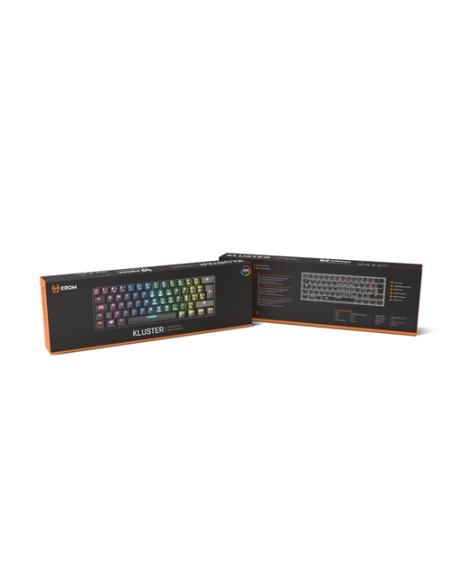 Krom Kluster teclado Juego USB + Bluetooth Negro