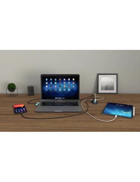 i-tec Built-in Desktop Fast Charger, USB-C PD 3.0 + 3x USB 3.0 QC3.0, 96 W