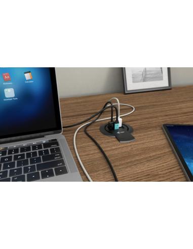 i-tec Built-in Desktop Fast Charger, USB-C PD 3.0 + 3x USB 3.0 QC3.0, 96 W