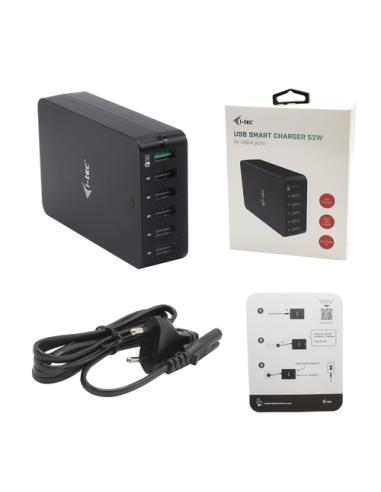 i-tec USB Smart Charger 6x USB-A Port 52W