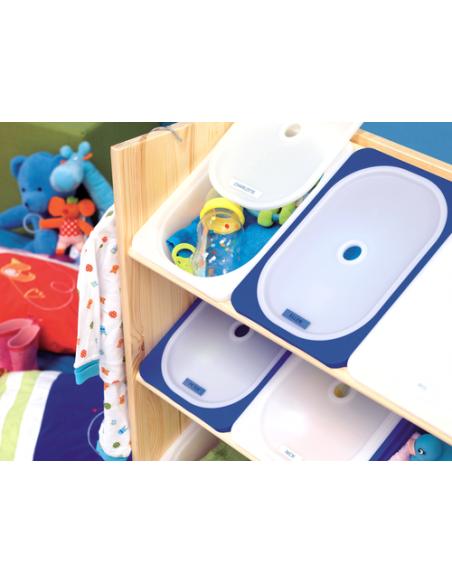 DYMO D1 - Etiquetas estándar - Negro sobre azul - 12mm x 7m