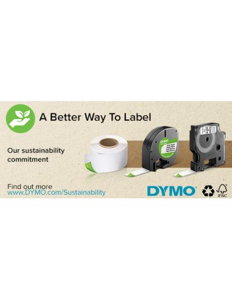 DYMO D1 - Etiquetas estándar - Negro sobre amarillo - 6mm x 7m