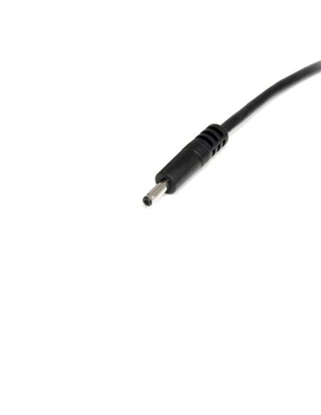 StarTech.com Cable Adaptador de Alimentación de 90cm USB a Conector Coaxial Tipo H 5V DC - Macho a Macho