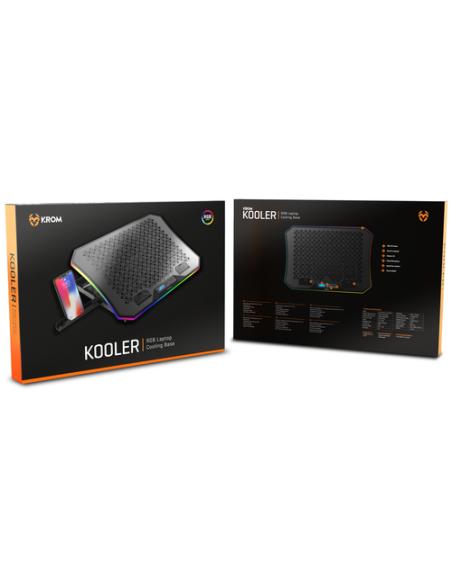 Krom Kooler almohadilla fría 48,3 cm (19") 2100 RPM Negro