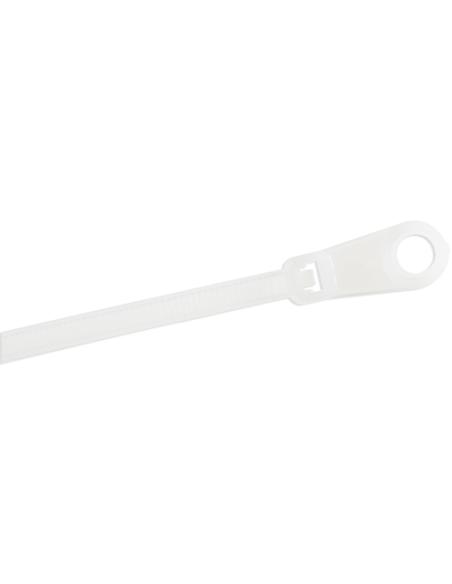 StarTech.com Bridas sujetacables de 20cm con perforación de montaje - 4 mm de ancho, para grupo de cables de 52 mm, soportan 22 