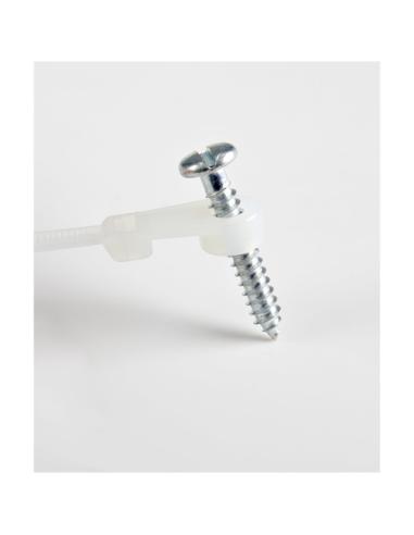 StarTech.com Bridas sujetacables de 20cm con perforación de montaje - 4 mm de ancho, para grupo de cables de 52 mm, soportan 22 