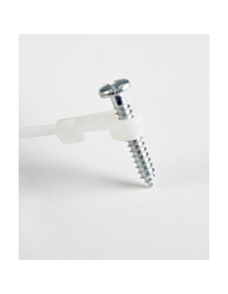 StarTech.com Bridas sujetacables de 20cm con perforación de montaje - 4 mm de ancho, para grupo de cables de 52 mm, soportan 22 