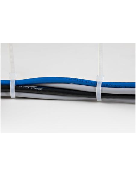 StarTech.com Bridas de 25cm para cables - 4 mm de ancho, 68 mm de diámetro, soportan 22 kg de tensión, de nylon, cierre automáti