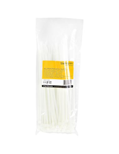 StarTech.com Bridas de 25cm para cables - 4 mm de ancho, 68 mm de diámetro, soportan 22 kg de tensión, de nylon, cierre automáti