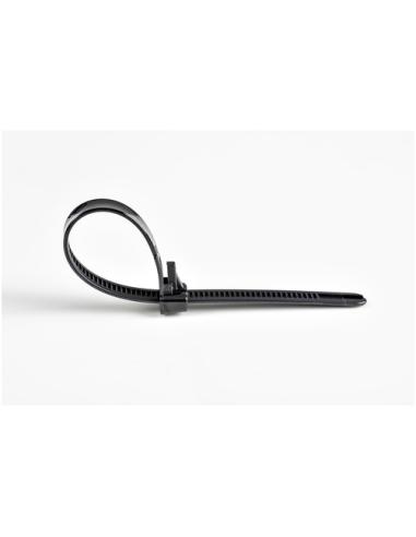 StarTech.com Bridas reutilizables de 20cm para cables - 7 mm de ancho, 50 mm de diámetro, soportan 22 kg de tensión, de nylon, p