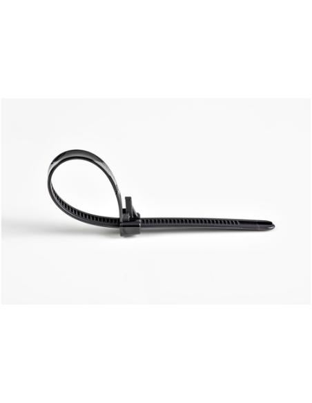 StarTech.com Bridas reutilizables de 20cm para cables - 7 mm de ancho, 50 mm de diámetro, soportan 22 kg de tensión, de nylon, p