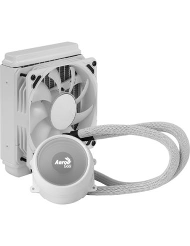Aerocool MIRAGEL120W Refrigeración Líquida CPU Ventilador 12cm ARGB TDP 200W Blanco