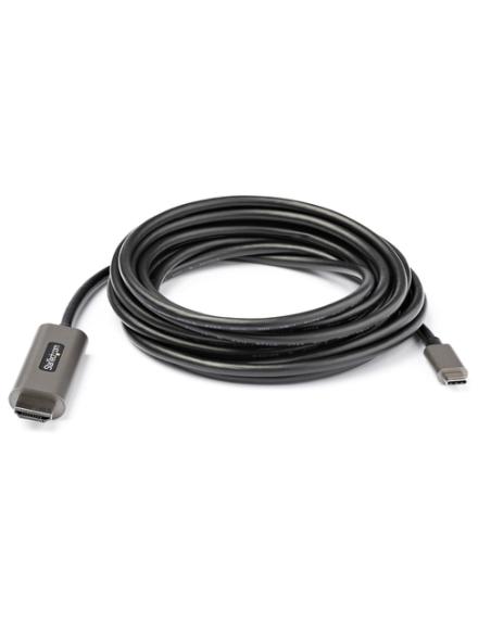 StarTech.com Cable 4m USB C a HDMI 4K de 60Hz con HDR10 - Adaptador de Vídeo USB Tipo C a HDMI 2.0b Ultra HD 4K - Convertidor US