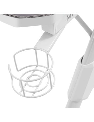Mars Gaming MGDXL, Mesa Gaming Ergonómica, Soporte Auriculares y Bebida, Escritorio PC, 160x60cm, Blanco