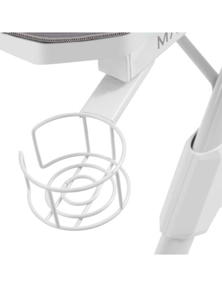 Mars Gaming MGDXL, Mesa Gaming Ergonómica, Soporte Auriculares y Bebida, Escritorio PC, 160x60cm, Blanco