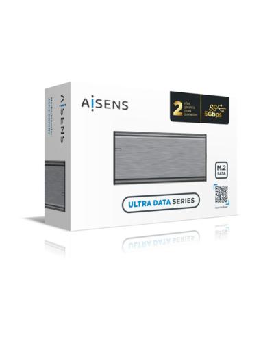 AISENS Caja Externa M.2 (NGFF) ASM2-007GRY SATA A USB3.1 Gen1, Gris