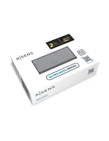AISENS Caja Externa M.2 (NGFF) ASM2-007GRY SATA A USB3.1 Gen1, Gris