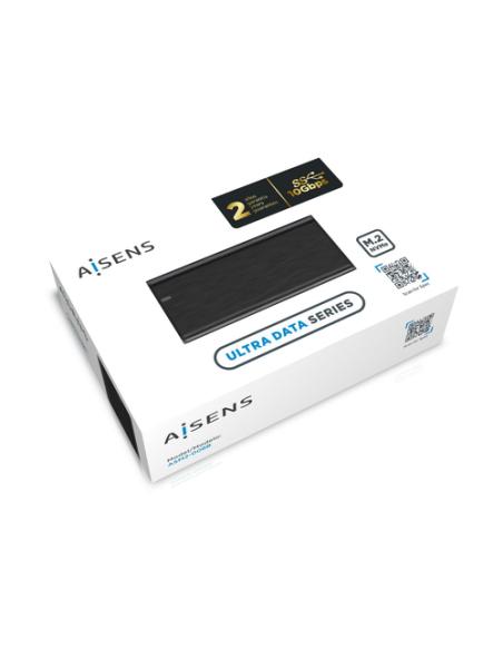 AISENS Caja Externa M.2 (NGFF) ASM2-008B NVMe a USB3.2 Gen2, Negra