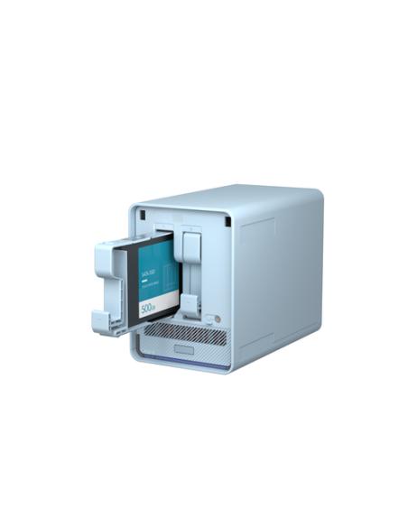 QNAP QMiroPlus-201W NAS Escritorio Intel® Celeron® J4125 4 GB DDR4 0 TB QNAP Turbo System Azul