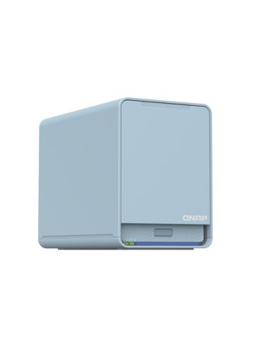 QNAP QMiroPlus-201W NAS Escritorio Intel® Celeron® J4125 4 GB DDR4 0 TB QNAP Turbo System Azul