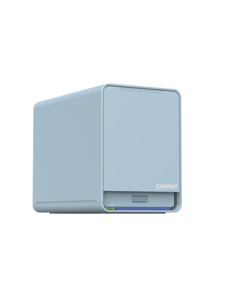 QNAP QMiroPlus-201W NAS Escritorio Intel® Celeron® J4125 4 GB DDR4 0 TB QNAP Turbo System Azul