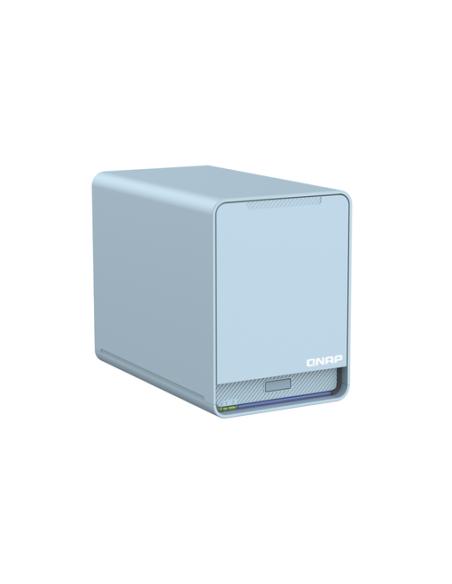 QNAP QMiroPlus-201W NAS Escritorio Intel® Celeron® J4125 4 GB DDR4 0 TB QNAP Turbo System Azul