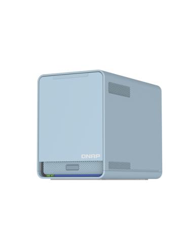 QNAP QMiroPlus-201W NAS Escritorio Intel® Celeron® J4125 4 GB DDR4 0 TB QNAP Turbo System Azul