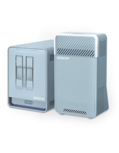 QNAP QMiroPlus-201W NAS Escritorio Intel® Celeron® J4125 4 GB DDR4 0 TB QNAP Turbo System Azul