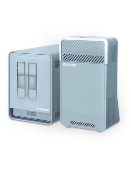 QNAP QMiroPlus-201W NAS Escritorio Intel® Celeron® J4125 4 GB DDR4 0 TB QNAP Turbo System Azul