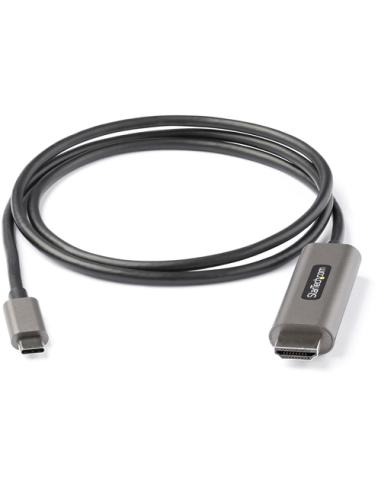 StarTech.com Cable 1m USB C a HDMI 4K de 60Hz con HDR10 - Adaptador de Vídeo USB Tipo C a HDMI 2.0b Ultra HD 4K - Convertidor US