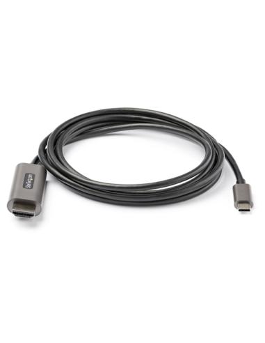 StarTech.com Cable 2m USB C a HDMI 4K de 60Hz con HDR10 - Adaptador de Vídeo USB Tipo C a HDMI 2.0b Ultra HD 4K - Convertidor US