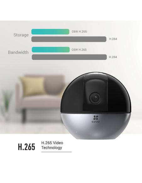 EZVIZ C6W Esférico Cámara de seguridad IP Interior 2560 x 1440 Pixeles Escritorio