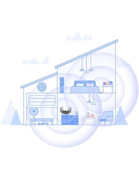 D-Link AX1800 Mesh Wi-Fi 6 Range Repetidor de red Blanco 100, 1000 Mbit/s