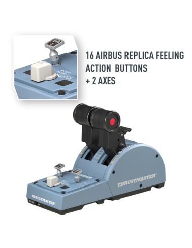 Thrustmaster TCA Quadrant Airbus Edition Negro, Azul Simulador de Vuelo PC