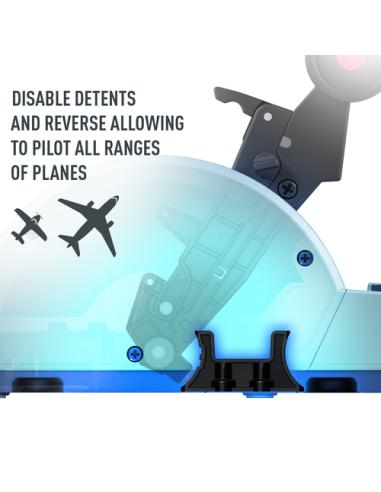 Thrustmaster TCA Quadrant Airbus Edition Negro, Azul Simulador de Vuelo PC