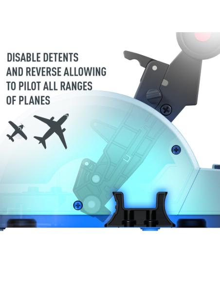 Thrustmaster TCA Quadrant Airbus Edition Negro, Azul Simulador de Vuelo PC