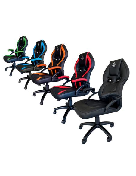 KeepOut XS200 Silla para videojuegos universal Asiento acolchado Negro, Naranja