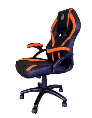 KeepOut XS200 Silla para videojuegos universal Asiento acolchado Negro, Naranja