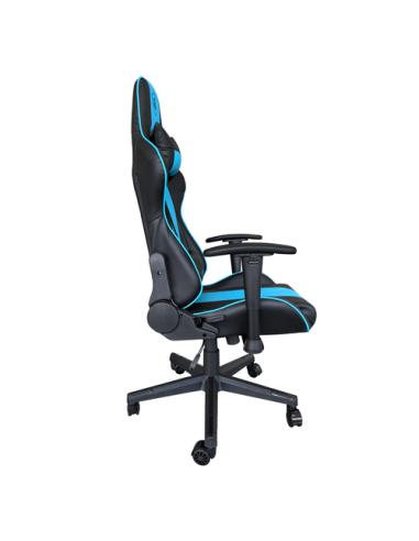 KeepOut XSPRO-RACING Silla para videojuegos universal Asiento acolchado Turquesa, Negro