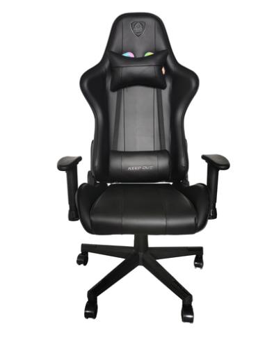 KeepOut XSRGB-RACING silla para videojuegos Silla para videojuegos universal Asiento acolchado Negro