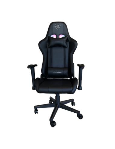 KeepOut XSRGB-RACING silla para videojuegos Silla para videojuegos universal Asiento acolchado Negro