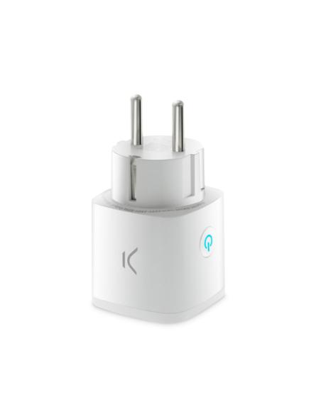 Ksix Enchufe mini, 1 toma de corriente, Conexión inalámbrica por Wi-Fi, App