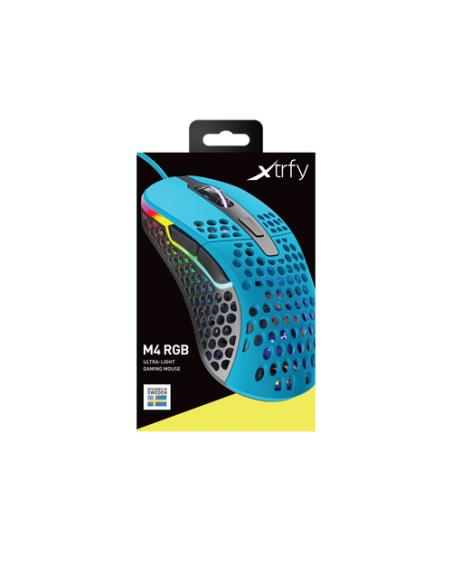 CHERRY XTRFY M4 RGB ratón Juego mano derecha USB tipo A Óptico 16000 DPI