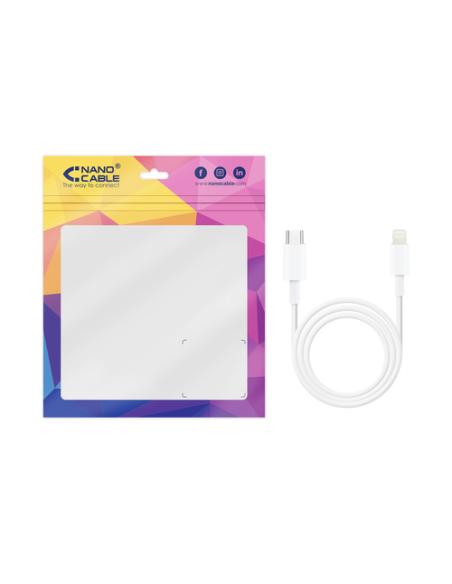 TooQ 10.10.0601 cable de conector Lightning 1 m Blanco