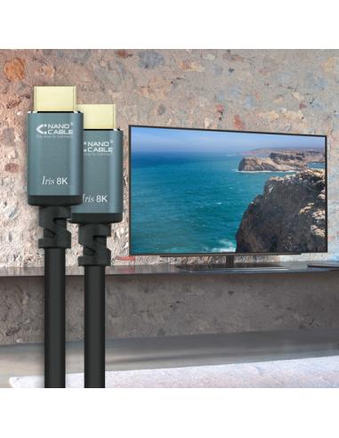 Nanocable Cable HDMI 2.1 IRIS 8K A/M-A/M, Negro, 2 Metros