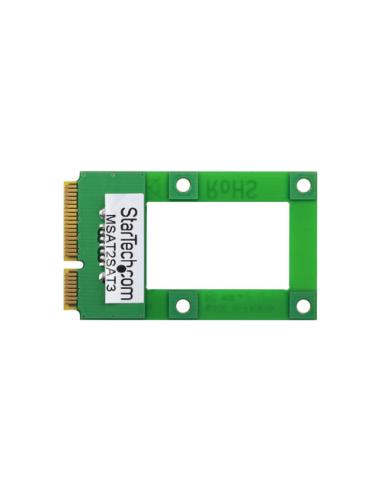 StarTech.com Adaptador mSATA a SATA para Disco Duro o SSD - Tarjeta Conversora Mini SATA a SATA
